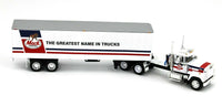 2022 DCP 1:64 *MACK TRUCKS* White Mack Super-Liner w/40' Vintage Trailer NIB