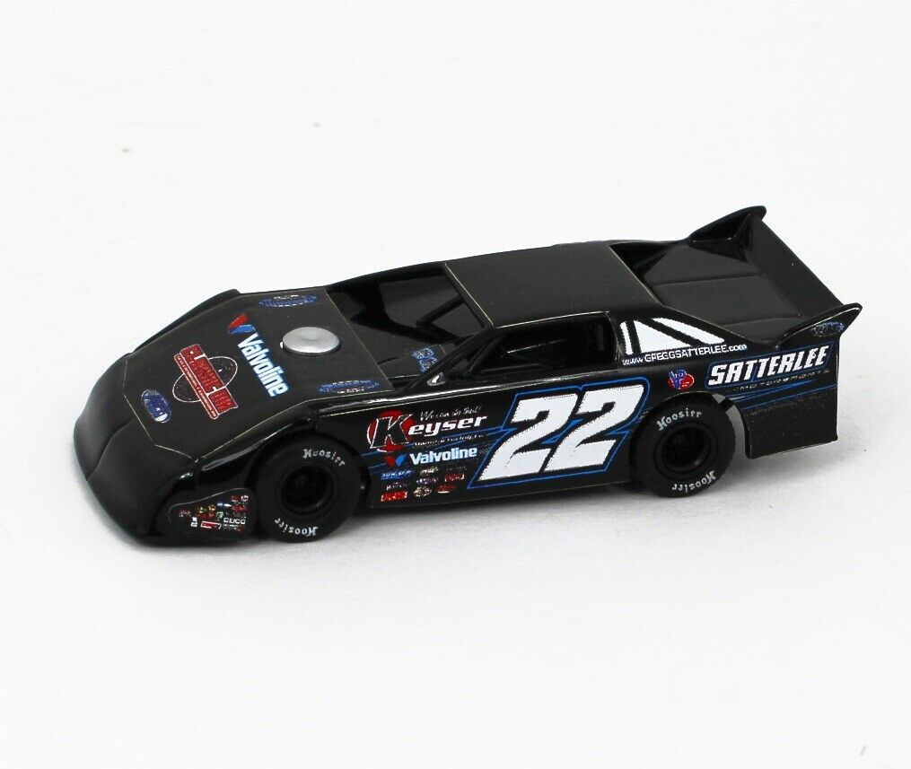 1:64 ADC Dirt Late Model *GREG SATTERLEE* #22 Valvoline 2018 Car
