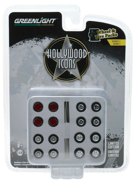 1:64 GreenLight *WHEEL & TIRE ACCESSORY PACK* Hollywood Icons *NIP*