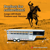 1:20 AMT Big Country *YELLOWSTONE* Dutton Ranch Livestock Trailer *NIB*