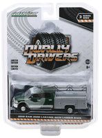 1:64 GreenLight *DUALLY DRIVERS 3* Green RAM 3500 Service Truck w/RACK *NIP*