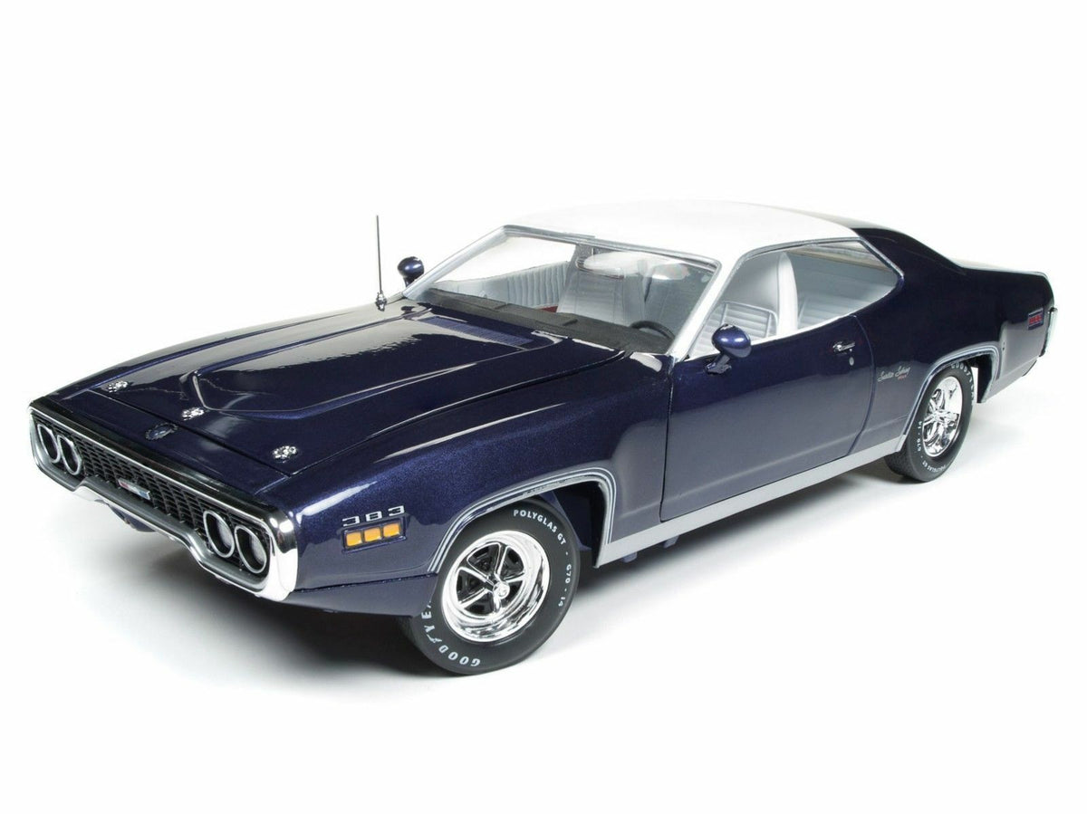 オートワールド1971 Plymouth Satellite 1/18 2018 NEW 1:18 AUTO WORLD AMERICAN MUSCLE *PURPLE* 1971 Plymouth