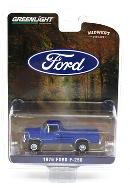 1:64 GreenLight *HOBBY EXCLUSIVE* Blue 1976 Ford F-250 4x4 Pickup Truck *NIP*