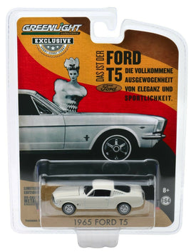 1:64 GreenLight *HOBBY EXCLUSIVE* White 1965 Ford T5 Mustang *NIP*