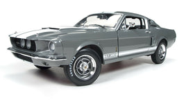 1:18 AUTO WORLD AMERICAN MUSCLE Gray Metallic 1967 Shelby GT-350 Mustang NIB