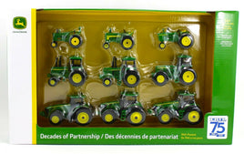 2020 ERTL 75th Anni 1:64 *JOHN DEERE* 9pc Decades of Partnership 9 Tractor Set