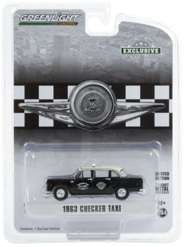 1:64 GreenLight *HOBBY EXCLUSIVE* Dallas 1963 Checker Marathon A11 Taxi Cab NIP