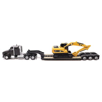 1:87 DIECAST MASTERS *CATERPILLAR CAT* Kenworth T880 Semi Lowboy 320D Excavator
