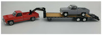 1:64 GreenLight RED 1986 Chevy K-30 Pickup w/GOOSENECK & Project C10 *NIP*