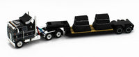 2023 DCP 1:64 *BLACK & GREY* Peterbilt 352 COE 110" w/Rogers Lowboy & Load *NIB*