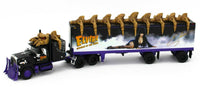 2021 DCP 1:64 *ELVIRA MISTRESS OF THE DARK* MACK Super-Liner Semi Truck *NIB*