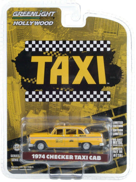 1:64 GreenLight *HOLLYWOOD 29* TAXI 1974 Checker Taxi Cab *NIP*