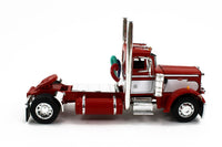 
              DCP 1:64 *RED & WHITE* Single Axle Peterbilt 359 Day Cab w/48' Flatbed Trailer
            