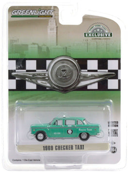 1:64 GreenLight HOBBY EXCLUSIVE 1969 Check Motors TAXI CAB Ohio Zone Cab Co NIP!
