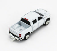 
              1:64 ERTL *WHITE* 2020 Chevrolet SILVERAD 2500 HD Truck w/GOOSENECK FLATBED NEW!
            
