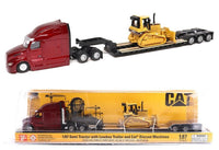 1:87 DIECAST MASTERS *CATERPILLAR CAT* Peterbilt 589 Semi w/Lowboy & D5M Dozer
