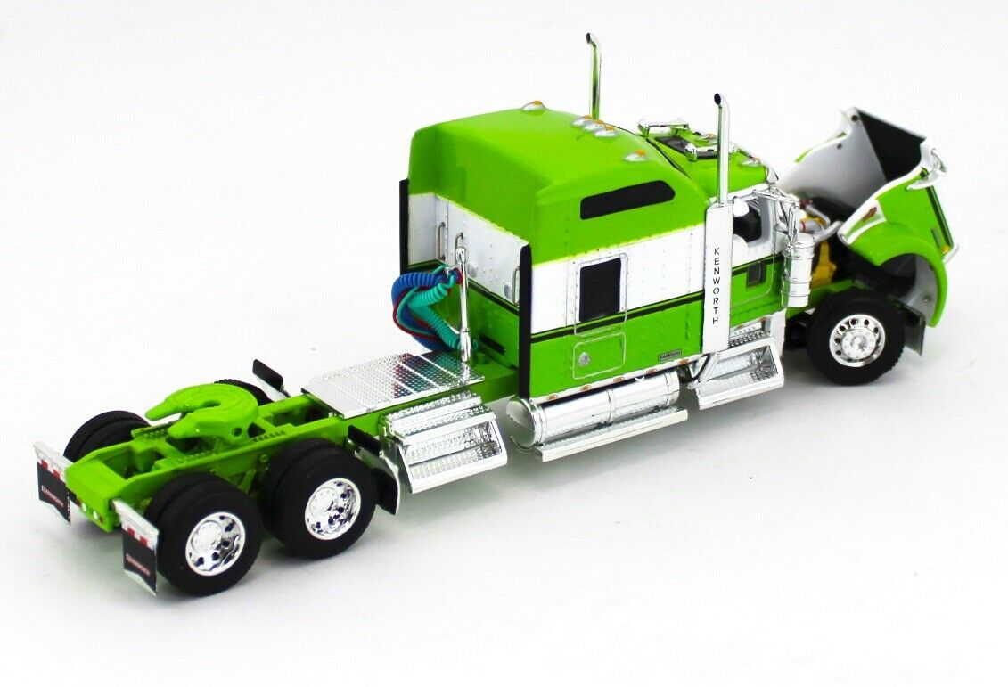 1:64 DCP *Lime Green White* KENWORTH W900 & 53' Split Axle Dry Good Trailer  NIB