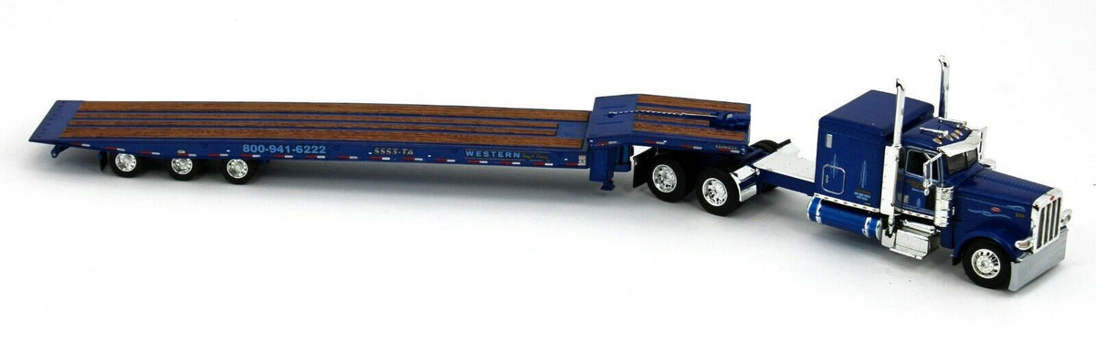 2022 DCP 1:64 *WESTERN DISTRIBUTING* Peterbilt 389 Flattop w/Talbert 5553TA  NIB!