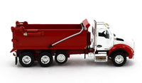 
              2022 DCP 1:64 *WHITE &RED* Kenworth T880 Rogue Dump Truck NIB
            