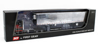 2023 DCP 1:64 BLACK & RED Kenworth K-100 COE w/53' CHROME Utility Reefer Trailer