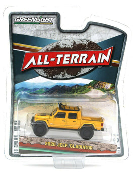 1:64 GreenLight *ALL-TERRAIN 12* Yellow 2020 Jeep Gladiator Pickup 4x4 NIP