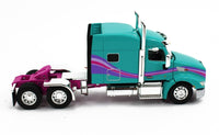 2023 DCP 1:64 *AQUA & BLACK* Peterbilt 579 & Utility 53' ROLL TARP TRAILER NIB