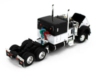 2023 DCP 1:64 *BLACK & WHITE* Peterbilt 389 Flattop w/QUAD AXLE Wilson Livestock