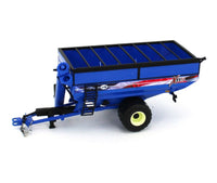 1:64 SpecCast J&M X-Tended X1112 FLOTATION TIRE Grain Cart BLUE *AMERICAN FLAG*