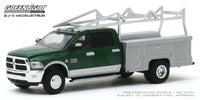 1:64 GreenLight *DUALLY DRIVERS 3* Green RAM 3500 Service Truck w/RACK *NIP*