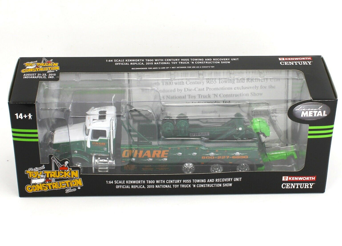 DCP 1:64 *O'HARE* Kenworth T800 w/Century 9055 TOW TRUCK WRECKER