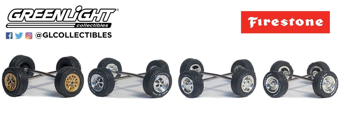 1:64 Scale Wheels GreenLight 1:64 Scale Wheel & Tire Accessory Pack For Dually Pickup Trucks - New In Package Hot Wheels 1:64 Scale Diecast Pickup Trucks - Foto 3