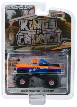 1:64 GreenLight KINGS OF CRUNCH 3 1972 Chevrolet K10 AM/PM BOSS Monster Truck