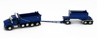 
              2022 DCP 1:64 *BLUE* Kenworth T880 Rogue Dump Truck & Transfer Dump Trailer NIB
            