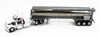 DCP 1:64 *WHITE & GREY* Kenworth W900L Day Cab & Walinga Bulk Feed Tank Trailer