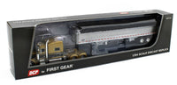 2022 DCP 1:64 *GOLD* Peterbilt 379 70" w/WILSON 50' Tri-Axle Grain Trailer NIB