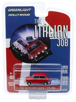 GreenLight *HOLLYWOOD 28* THE ITALIAN JOB *RED* 1967 Austin Mini Cooper 1275