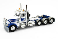 2023 DCP 1:64 *WHITE & BLUE* 389 Peterbilt & ERMC Hydra-Steer BRIDGE BEAM LOAD