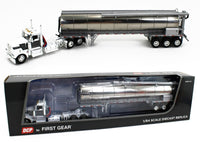 DCP 1:64 *WHITE & GREY* Kenworth W900L Day Cab & Walinga Bulk Feed Tank Trailer