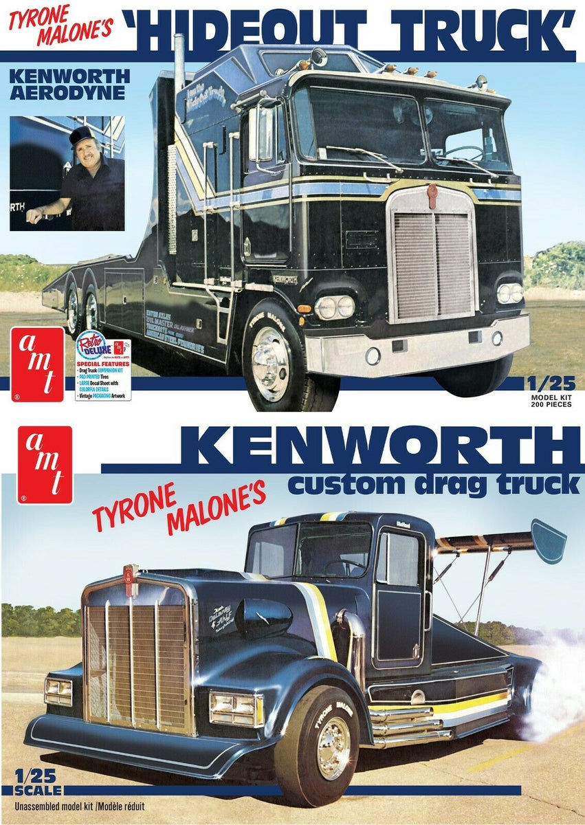 AMT Skill 3 Model Kit Tyrone Malone's Kenworth Custom Drag Truck 1/25 Scale Model