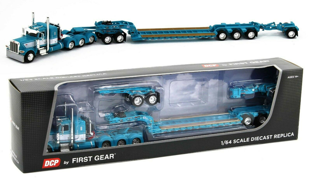 2022 DCP 1:64 *AQUA* Peterbilt 389 Tri-Axle w/Magnitude