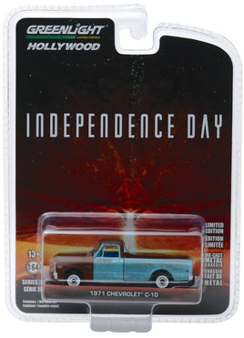 1:64 GreenLight *HOLLYWOOD 24* INDEPENDENCE DAY 1971 Chevrolet C10 Pickup *NIP*
