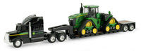 ERTL 1:64 John Deere Black Peterbilt Semi w/LOWBOY & 9570RX Tracked Tractor NIB!