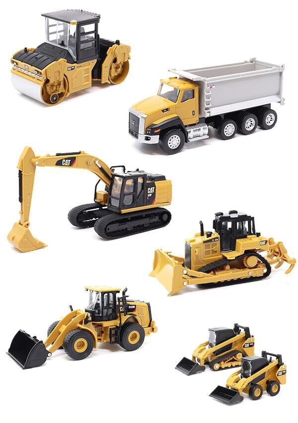 1:64 DIECAST MASTERS *CATERPILLAR CAT* 6-Piece Equipment Set *NIP