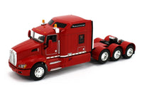 2023 DCP 1:64 *RED* Tri-Axle Kenworth T660 Aerodyne w/Magnitude Lowboy NIB