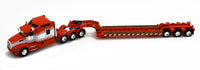 2023 DCP 1:64 *ORANGE* Tri-Axle Kenworth T660 Aerodyne w/Magnitude Lowboy NIB