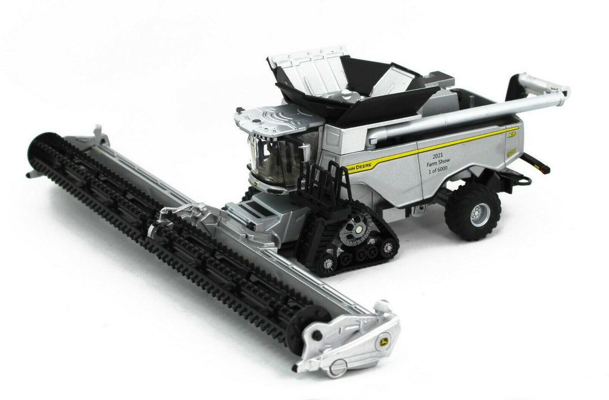 2021 FARM SHOW 1:64 ERTL John Deere X9 1100 TRACKED COMBINE *SILVER CHASE*  NIB!