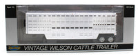 2023 TOP SHELF REPLICAS 1:64 *WHITE* Vintage Wilson Livestock Trailer *NIB*