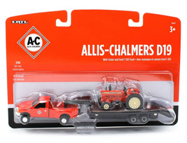 2022 ERTL 1:64 *ALLIS-CHALMERS* Ford F350 Dually Gooseneck Flatbed & D19 Tractor