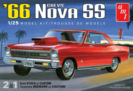1:25 AMT 1966 Chevrolet NOVA SS (2 in 1) Stock Custom Plastic Model Kit *MISB*