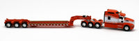 2023 DCP 1:64 *ORANGE* Tri-Axle Kenworth T660 Aerodyne w/Magnitude Lowboy NIB